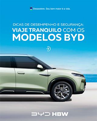 Viajar é tranquilo com os modelos elétricos da BYD