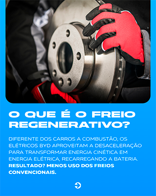 O sistema de freio regenerativo BYD